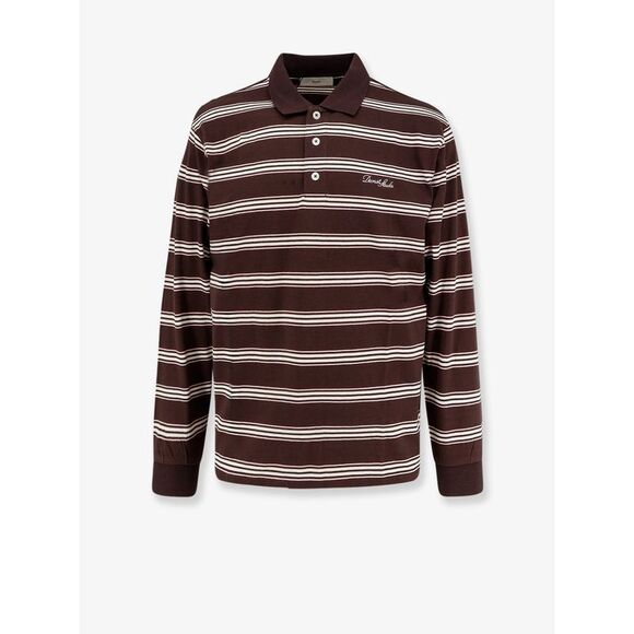 Dunst Unisex Cotton Polo Shirt With Striped Pattern